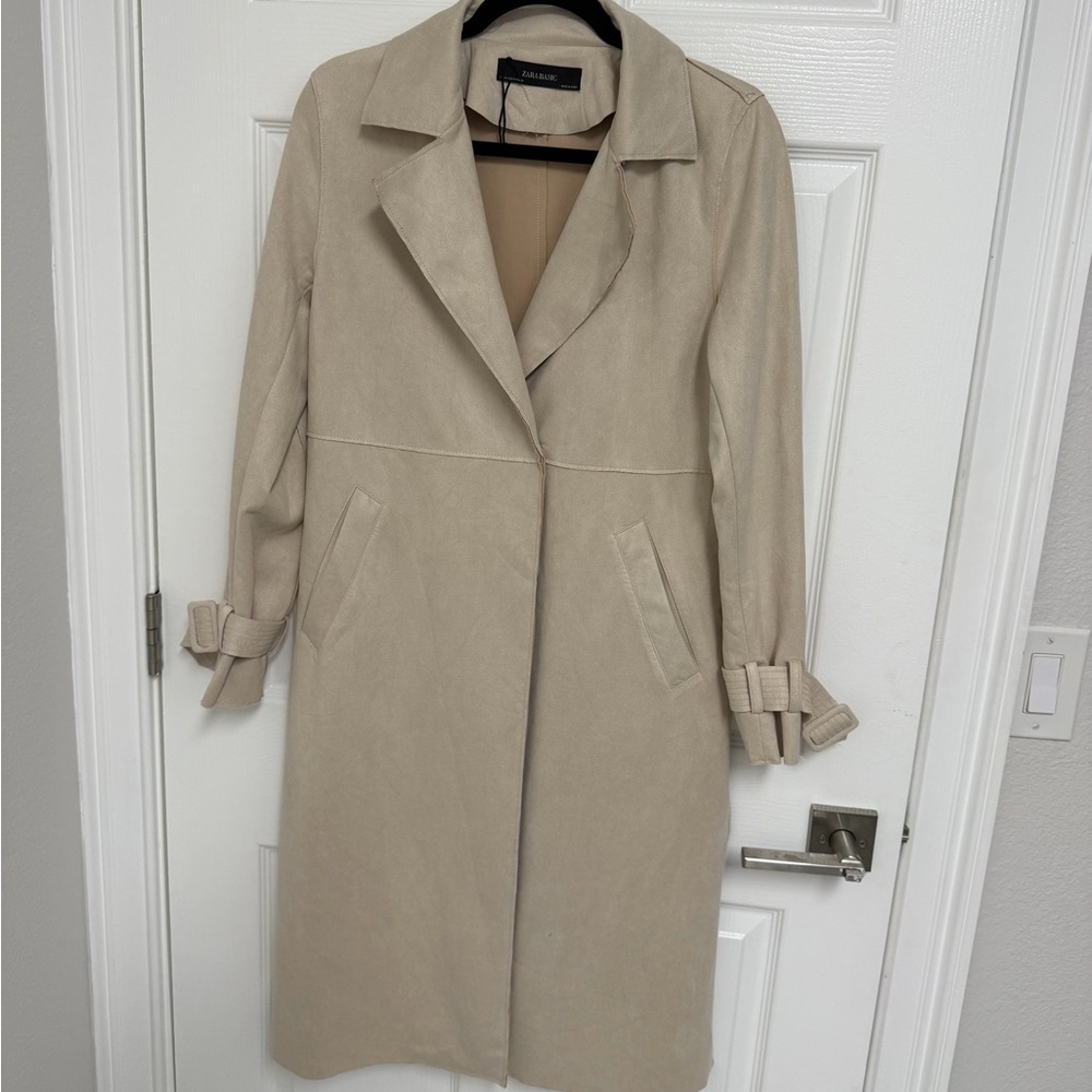 Zara Basic Beige Trench Coat